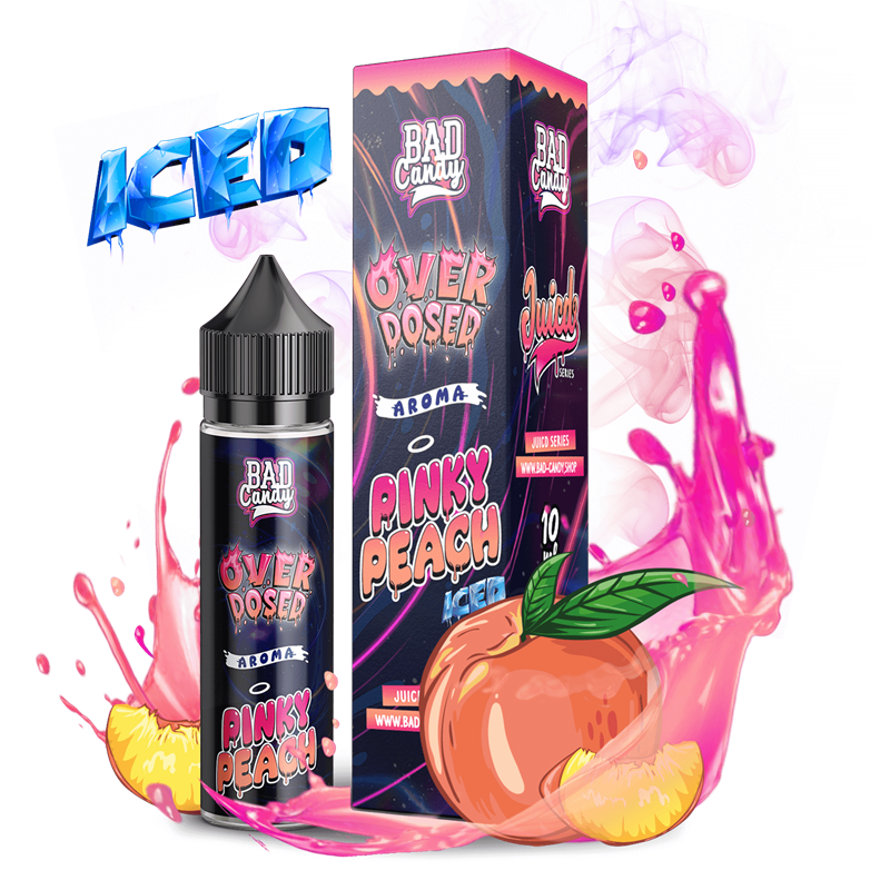 Bad Candy Aroma - OVERDOSED JUICD SERIES - Pinky Peach Iced - 10 ml Longfill