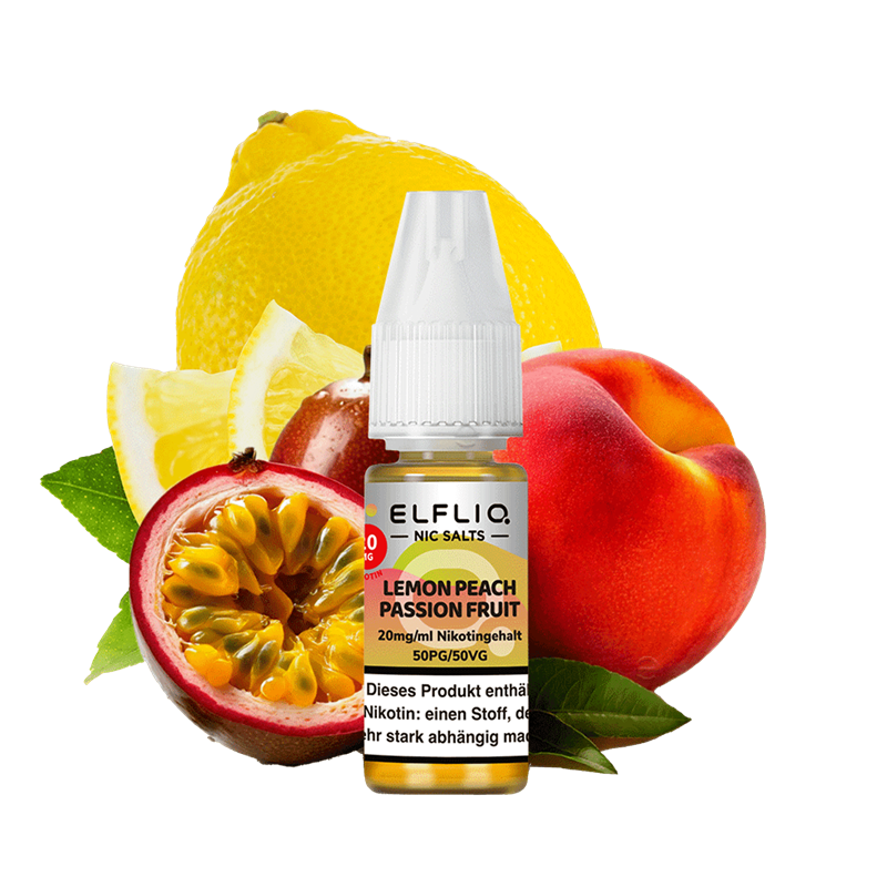 ELF Bar Elfliq - Lemon Peach Passion Fruit - 10 ml Nikotinsalz Liquid