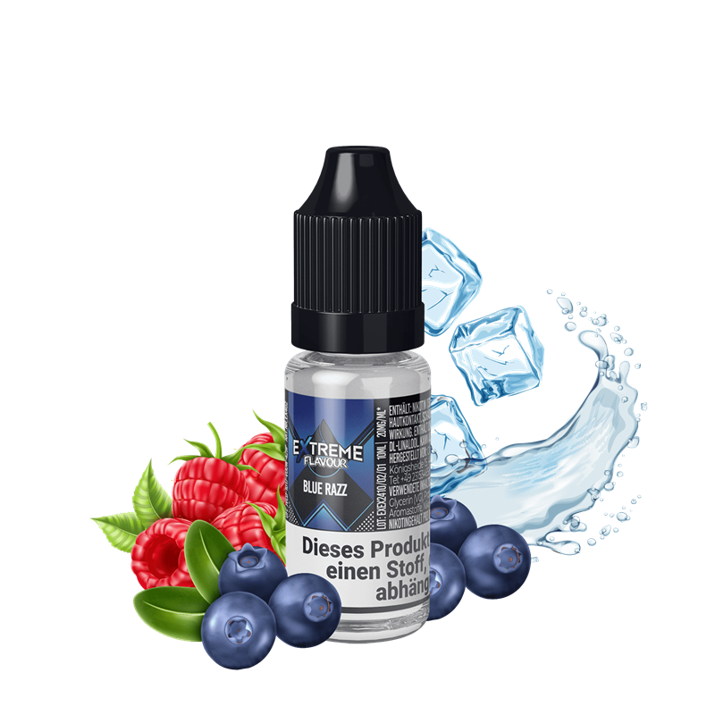 Extreme Flavour - Blue Razz - 10 ml Hybrid-Nikotinsalz Liquid