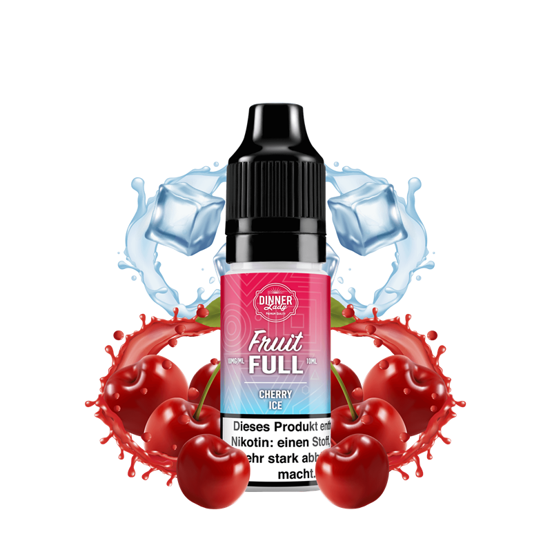 Dinner Lady Fruit Full - Cherry Ice - 10 ml Nikotinsalz Liquid