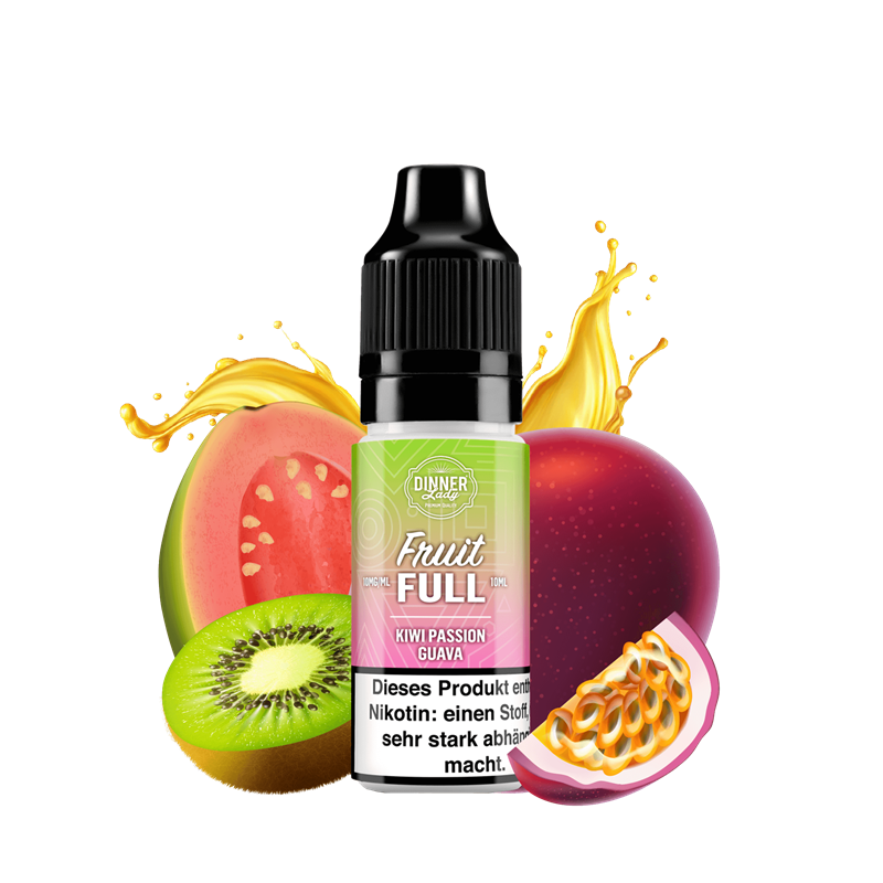 Dinner Lady Fruit Full - Kiwi Passion Guava - 10 ml Nikotinsalz Liquid