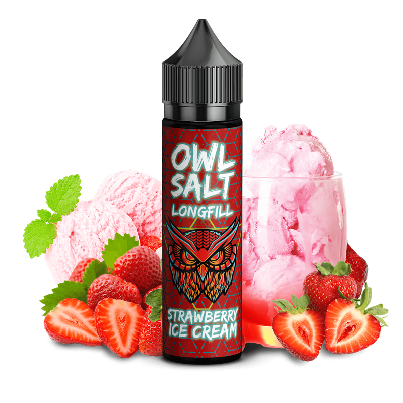 OWL Salt Aroma - Strawberry Ice Cream - 10 ml Longfill