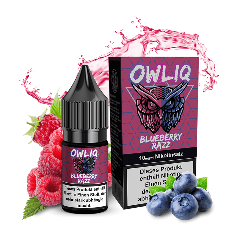 OWLIQ - Blueberry Razz - 10 ml Nikotinsalz Liquid