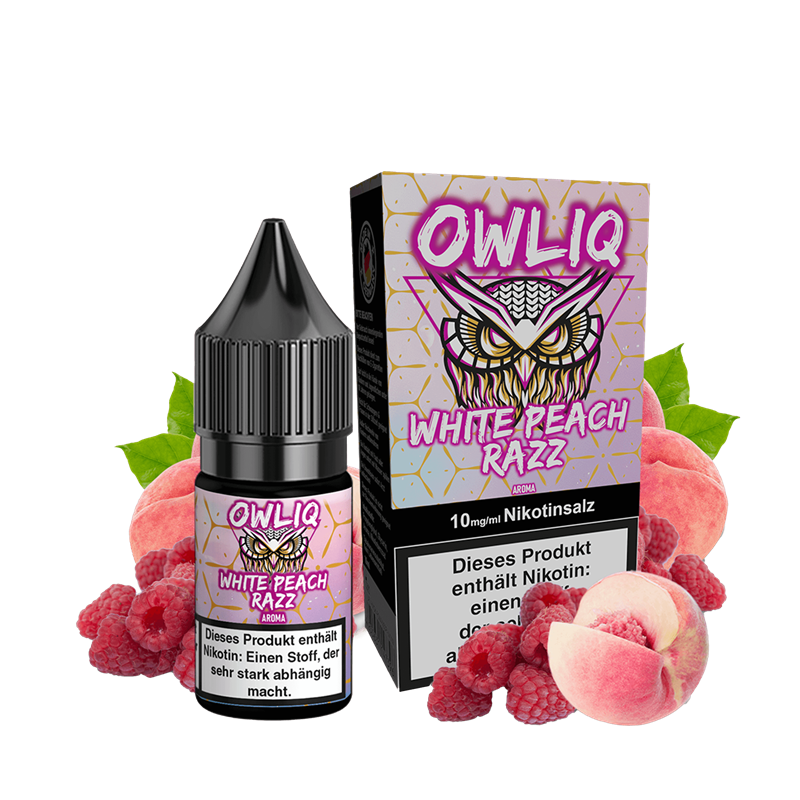 OWLIQ - White Peach Razz - 10 ml Nikotinsalz Liquid
