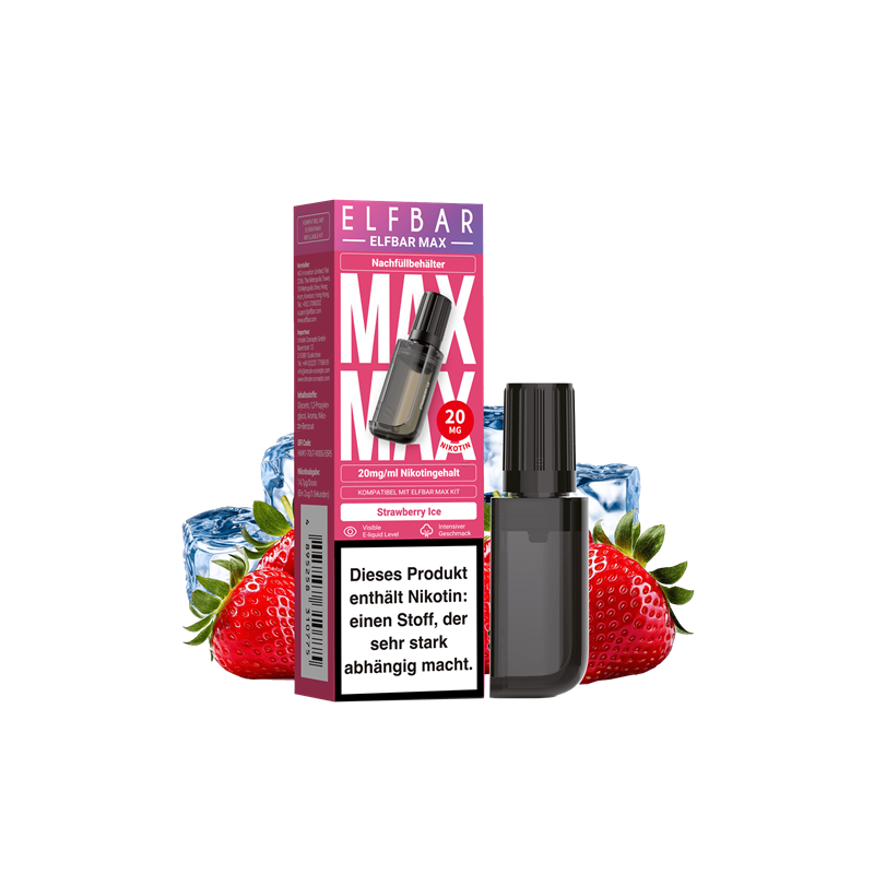 ELF Bar MAX - Strawberry Ice Pod - 1er Pack