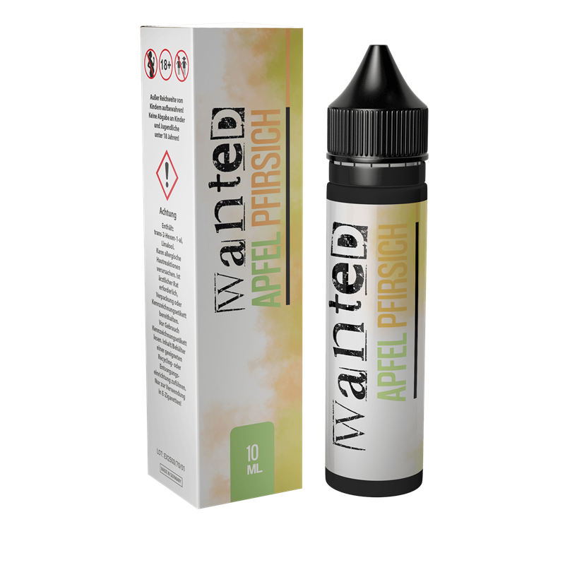 Wanted Aroma - Apfel Pfirsich - 10 ml Longfill 