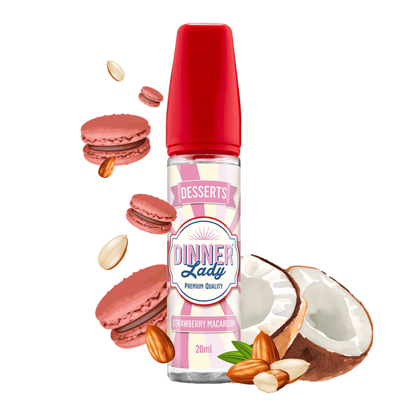 Dinner Lady Aroma - Dessert - Strawberry Macaroon- 20 ml Longfill