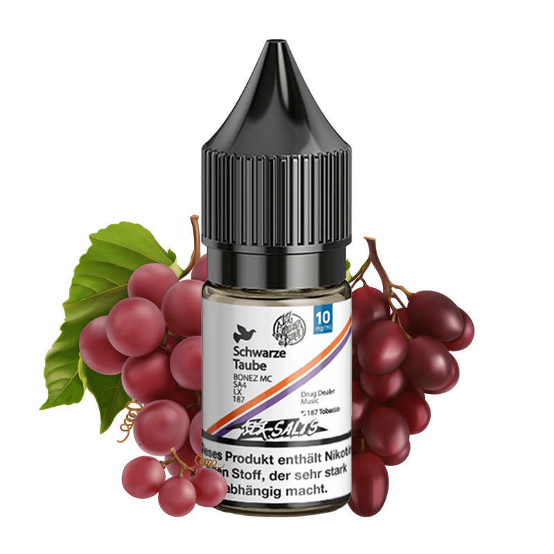 187 Strassenbande - Schwarze Taube - 10 ml Nikotinsalz Liquid
