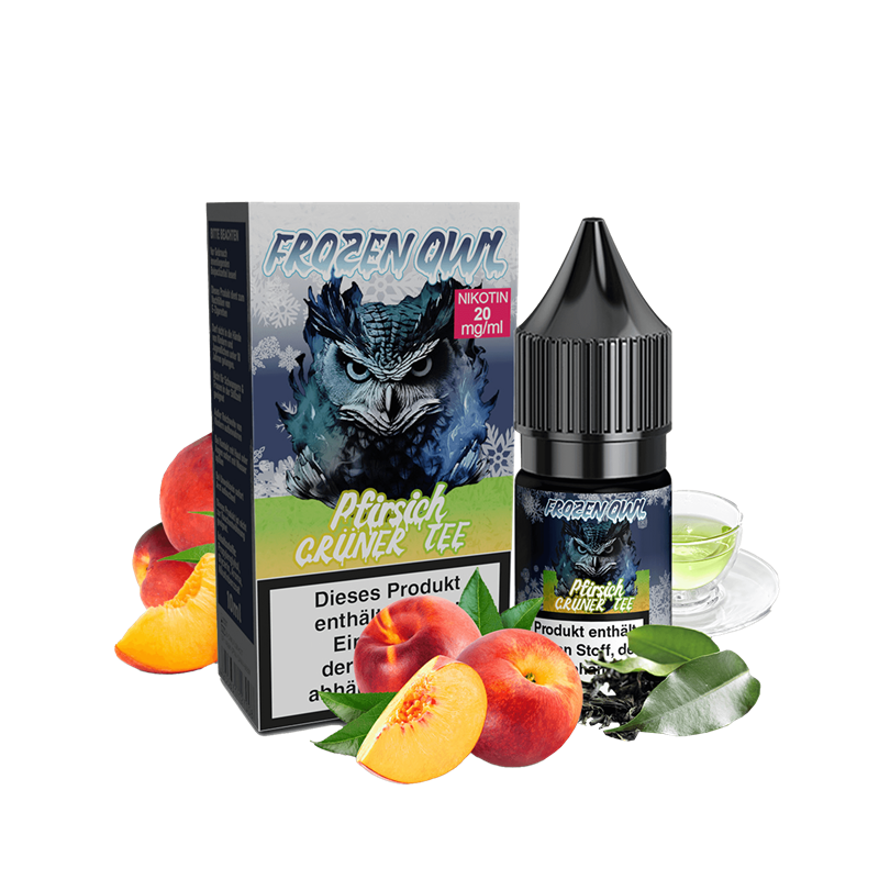 OWL Frozen - Pfirsich Grner Tee - 10 ml Nikotinsalz Liquid