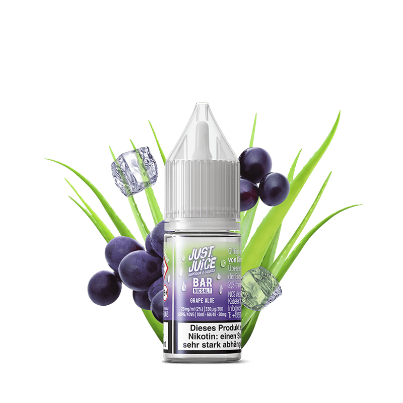 Just Juice BAR Series - Grape Aloe - 10 ml Nikotinsalz Liquid
