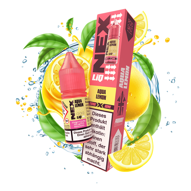 Pod Salt Nex Liq - Aqua Lemon - 10 ml NikotinsalzLiquid