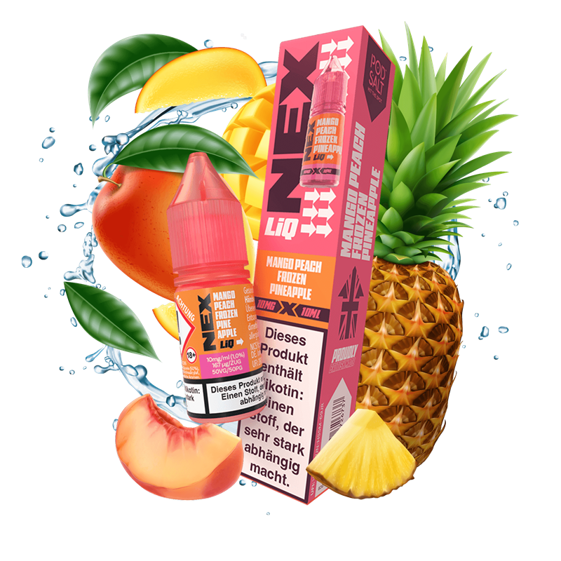 Pod Salt Nex Liq - Mango Peach Frozen Pineapple -10 ml Nikotinsalz Liquid