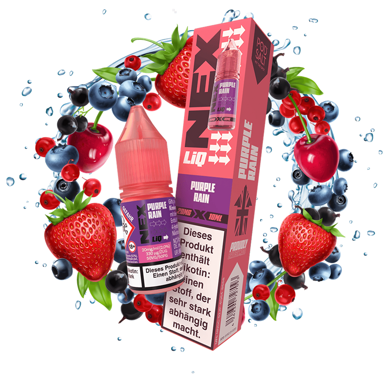 Pod Salt Nex Liq - Purple Rain - 10 ml Nikotinsalz Liquid