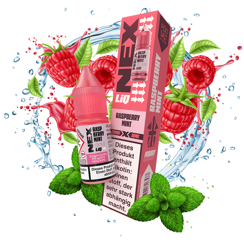 Pod Salt Nex Liq - Raspberry Mint - 10 ml Nikotinsalz Liquid