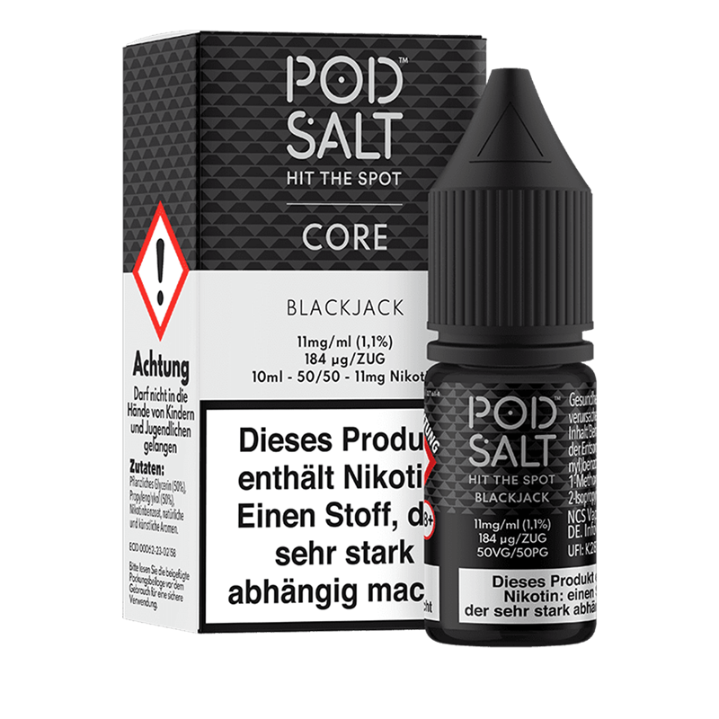 Pod Salt Core - Blackjack - 10 ml Nikotinsalz Liquid