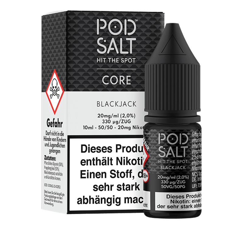 Pod Salt Core - Blackjack - 10 ml Nikotinsalz Liquid