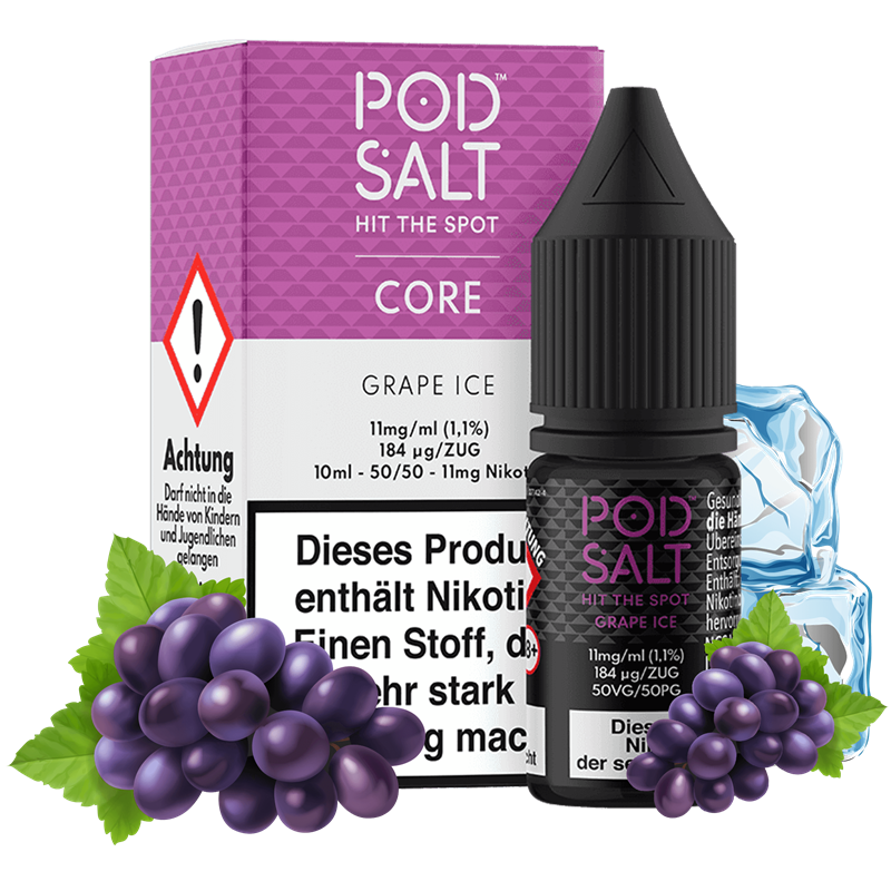 Pod Salt Core - Grape Ice - 10 ml Nikotinsalz Liquid