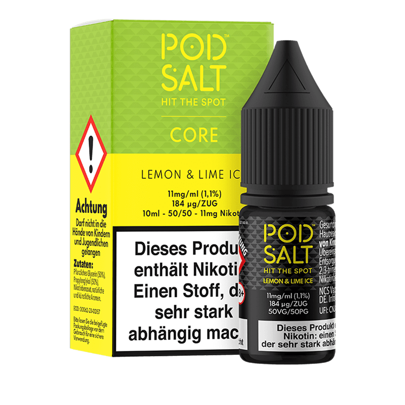 Pod Salt Core - Lemon & Lime Ice - 10 ml Nikotinsalz Liquid