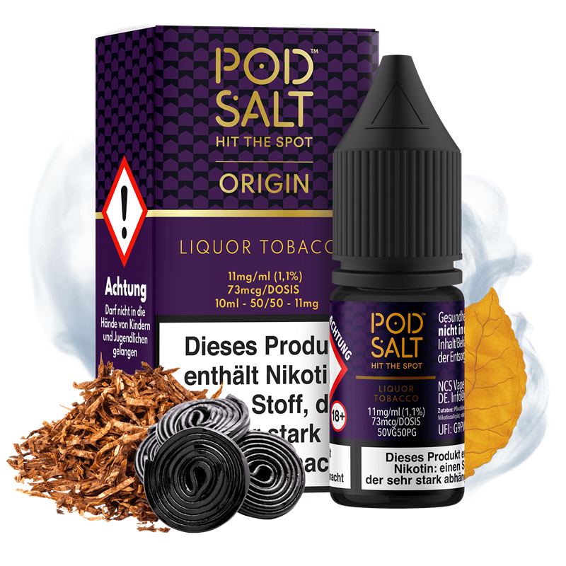 Pod Salt Origin - Liquor Tobacco - 10 ml Nikotinsalz Liquid