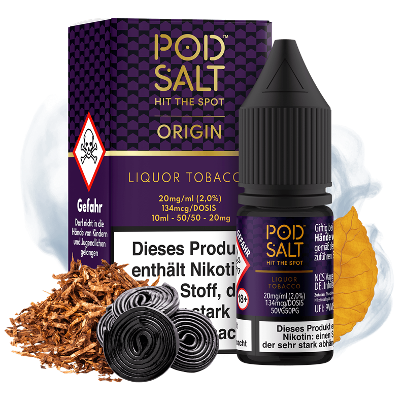 Pod Salt Origin - Liquor Tobacco - 10 ml Nikotinsalz Liquid
