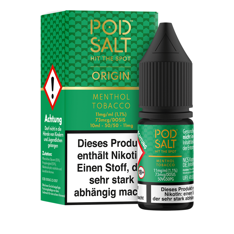 Pod Salt Origin - Menthol Tobacco - 10 ml Nikotinsalz Liquid