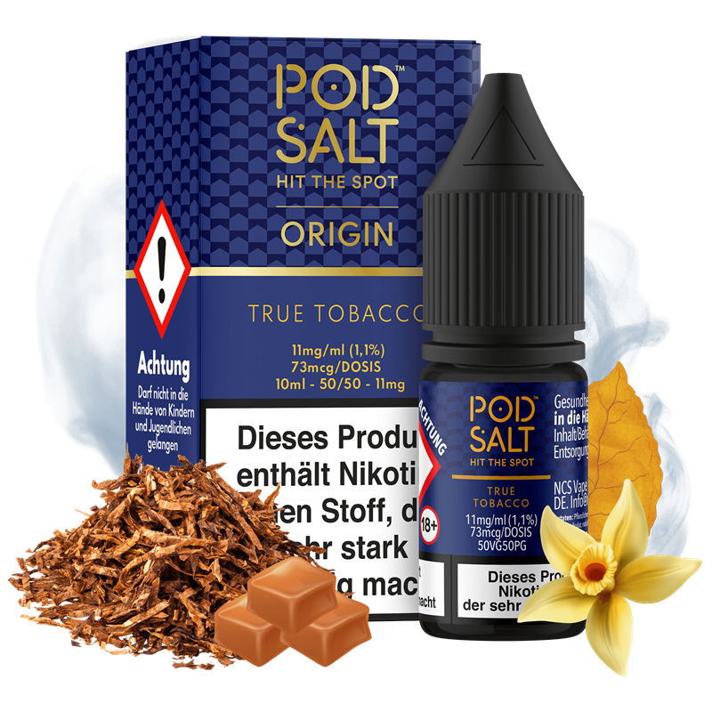Pod Salt Origin - True Tobacco - 10 ml Nikotinsalz Liquid