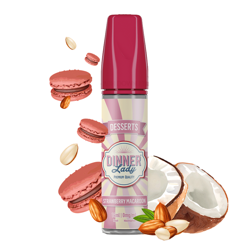 Dinner Lady Aroma - Dessert - Strawberry Macaroon - 14 ml Longfill