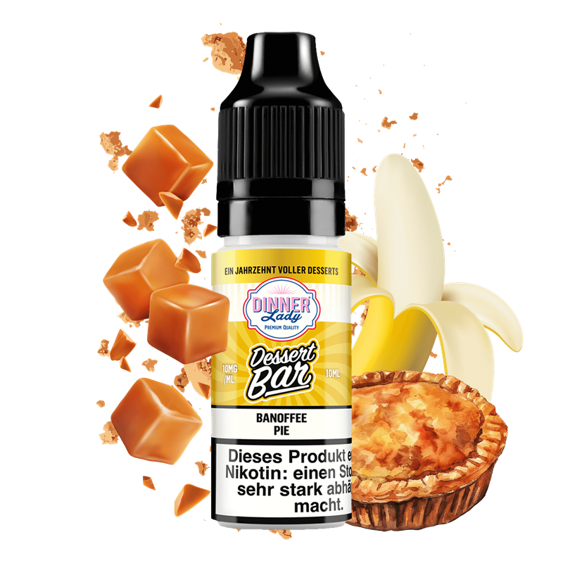 Dinner Lady Dessert Bar - Banoffee Pie - 10 ml Nikotinsalz Liquid