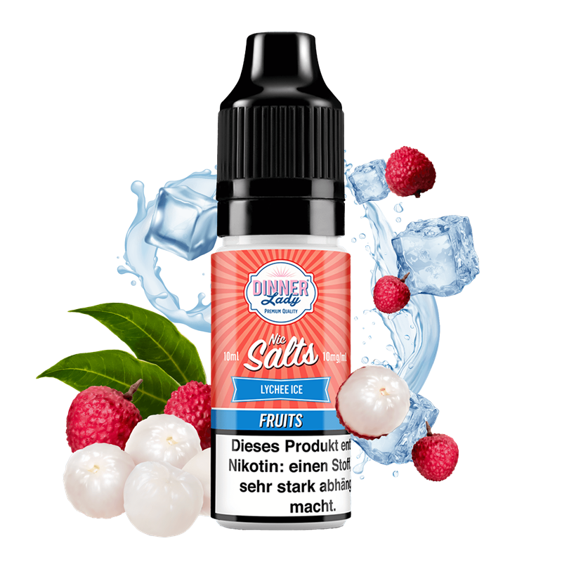 Dinner Lady Fruits - Lychee Ice - 10 ml Nikotinsalz Liquid