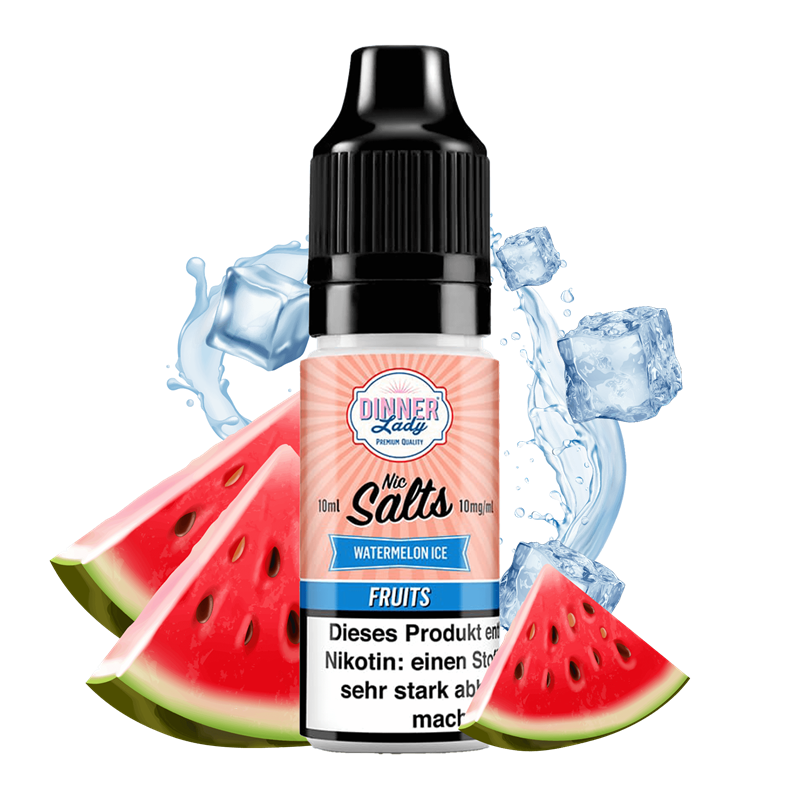 Dinner Lady Fruits - Watermelon Ice - 10 ml Nikotinsalz Liquid