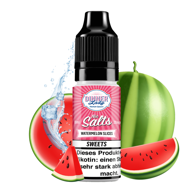 Dinner Lady Sweets - Watermelon Slices - 10 ml Nikotinsalz Liquid
