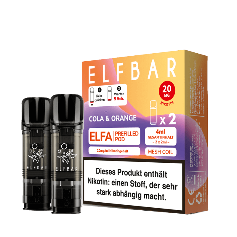 ELF Bar ELFA - Cola & Orange Pod - 2er Pack