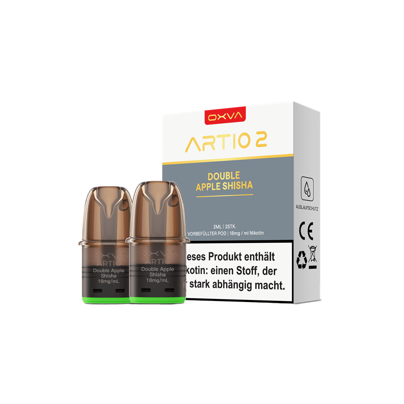 OXVA Artio 2 Einweg Pod - Double Apple Shisha - 2er Pack