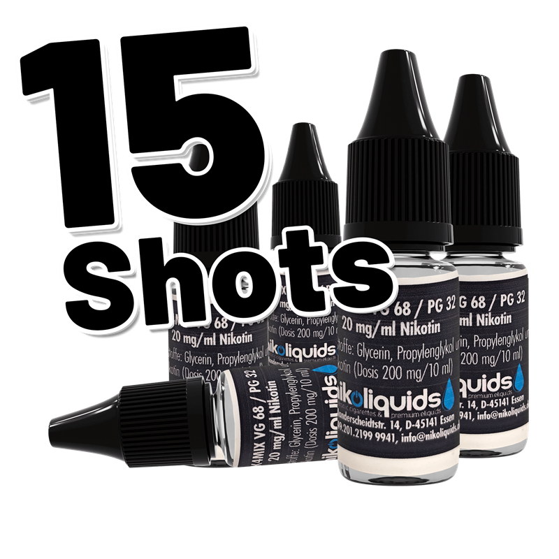 nikoliquids Nik4Mix - Nikotin-Shot - Cloud - 10 ml 20 mg / ml - 15er Pack