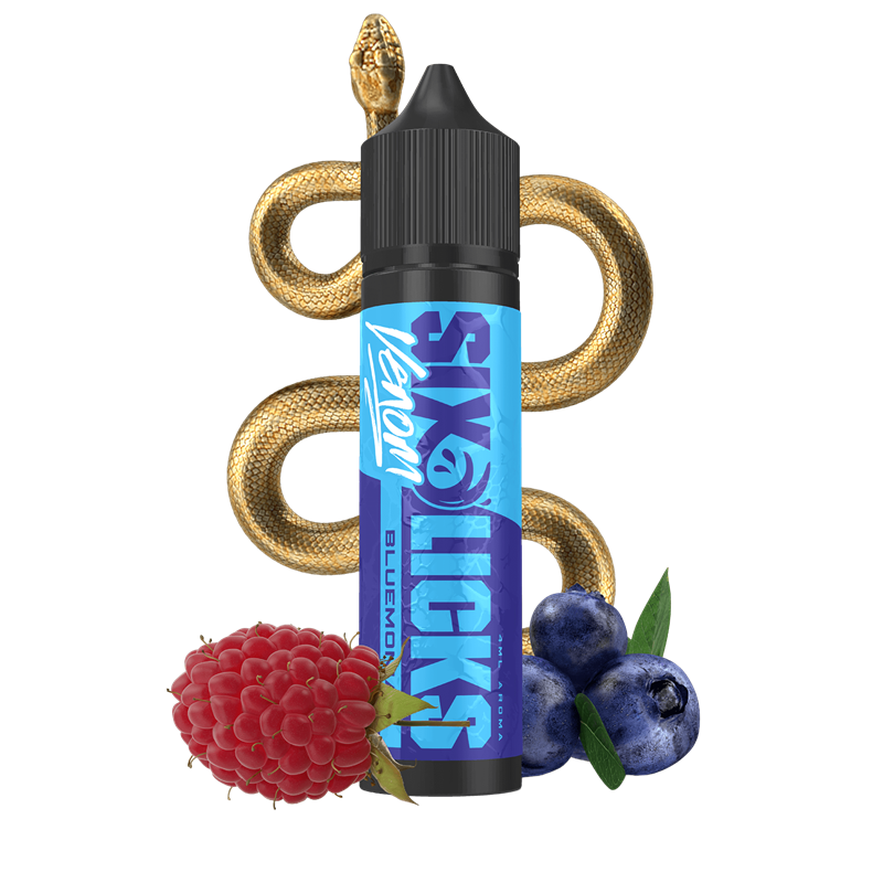 Six Licks Aroma Overdosed - Venom - Bluemonia - 4ml Longfill