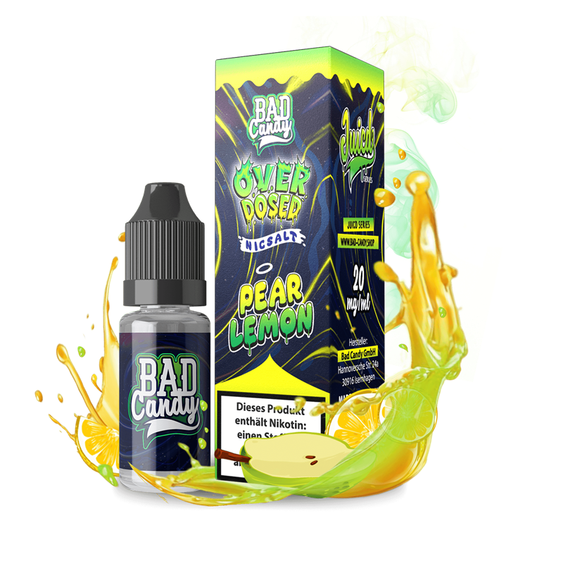 Bad Candy E-Liquid - OVERDOSED JUICD SERIES - Pear Lemon - 10 ml Nikotinsalz