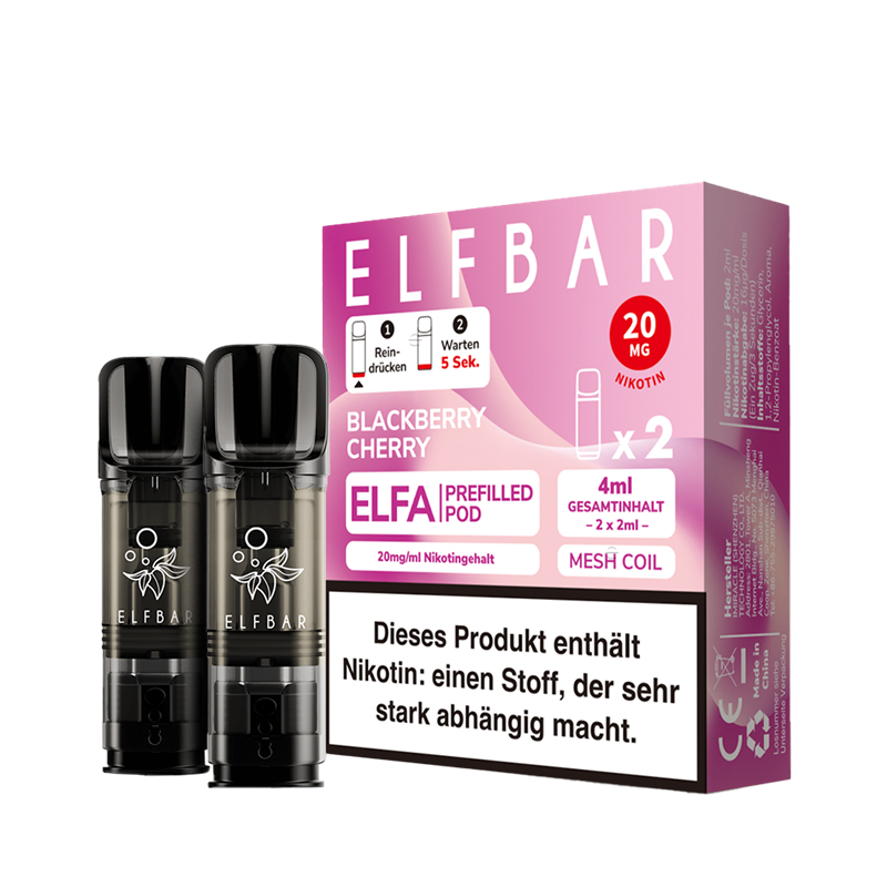 ELF Bar ELFA - Blackberry Cherry Pod - 2er Pack