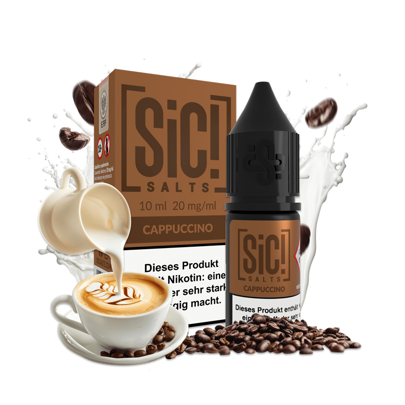 SIC Salts - Cappuccino - 10 ml Nikotinsalz Liquid