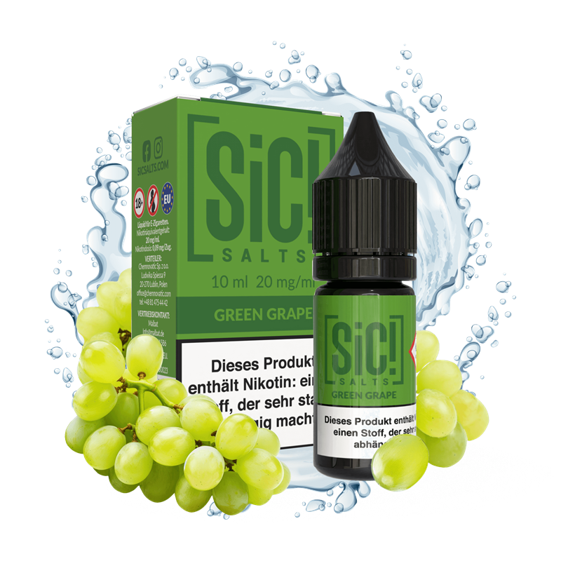 SIC Salts - Green Grape - 10 ml Nikotinsalz Liquid
