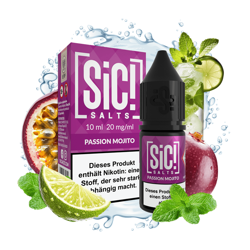 SIC Salts - Passion Mojito - 10 ml Nikotinsalz Liquid