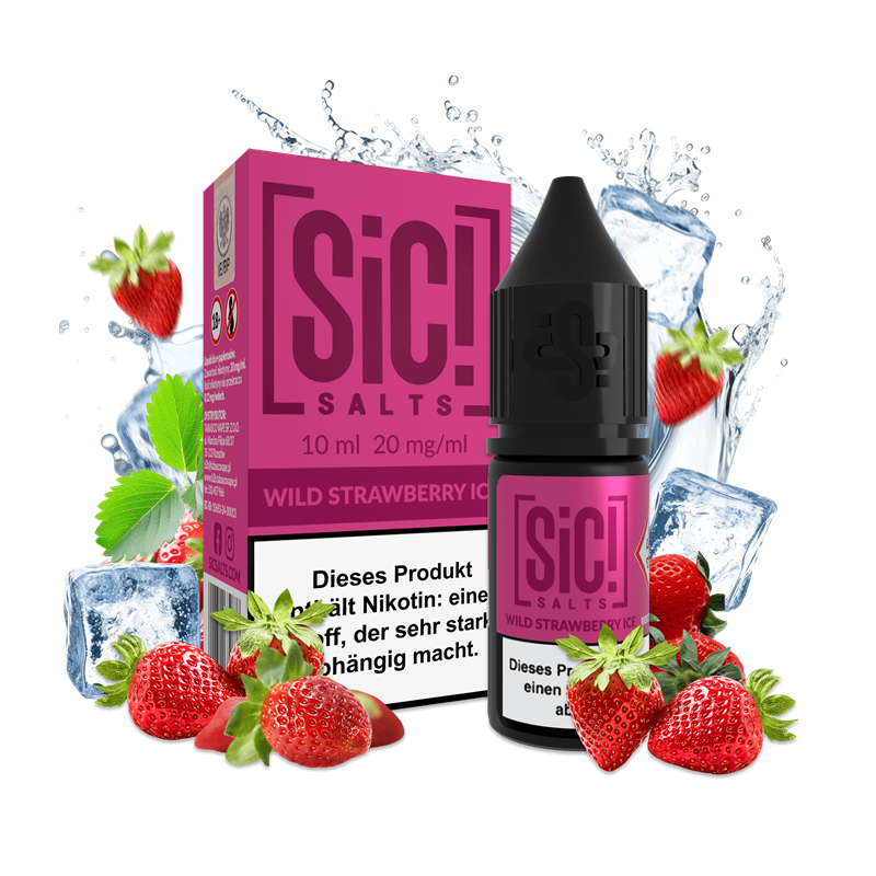 SIC Salts - Wild Strawberry Ice - 10 ml Nikotinsalz Liquid
