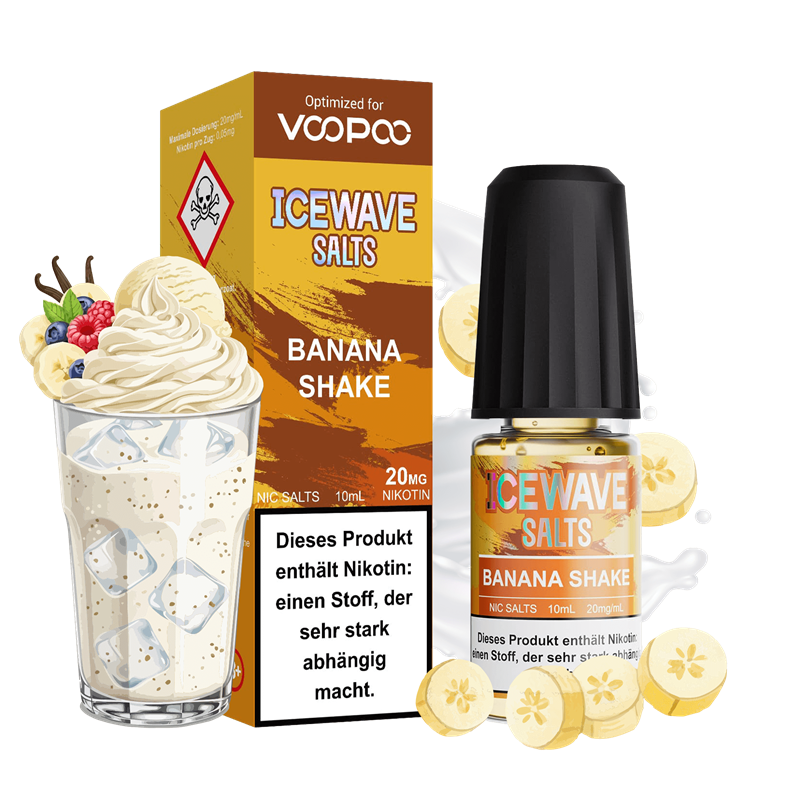 Icewave by Voopoo - Banana Shake - 10 ml Nikotinsalz Liquid