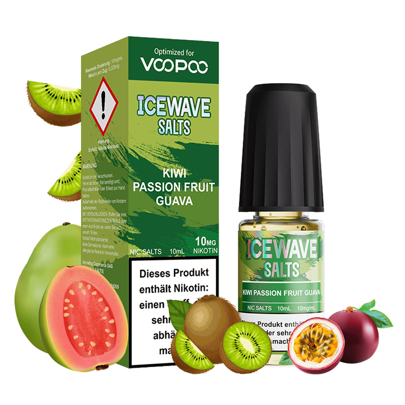 Icewave by Voopoo - Kiwi Passion Fruit Guava - 10ml Nikotinsalz Liquid