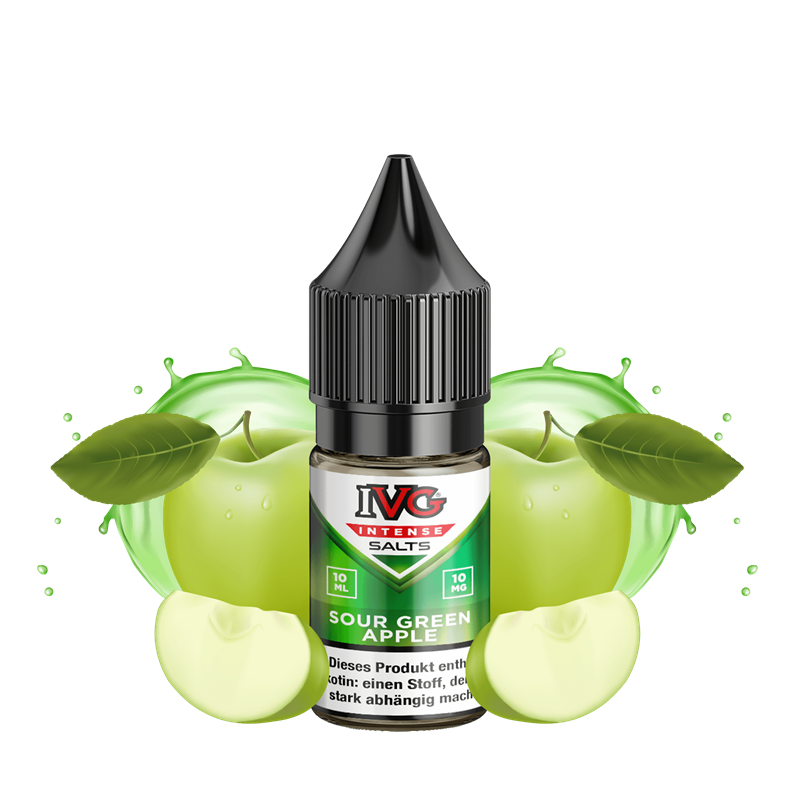 IVG Intense  - Sour Green Apple - 10 ml Nikotinsalz Liquid
