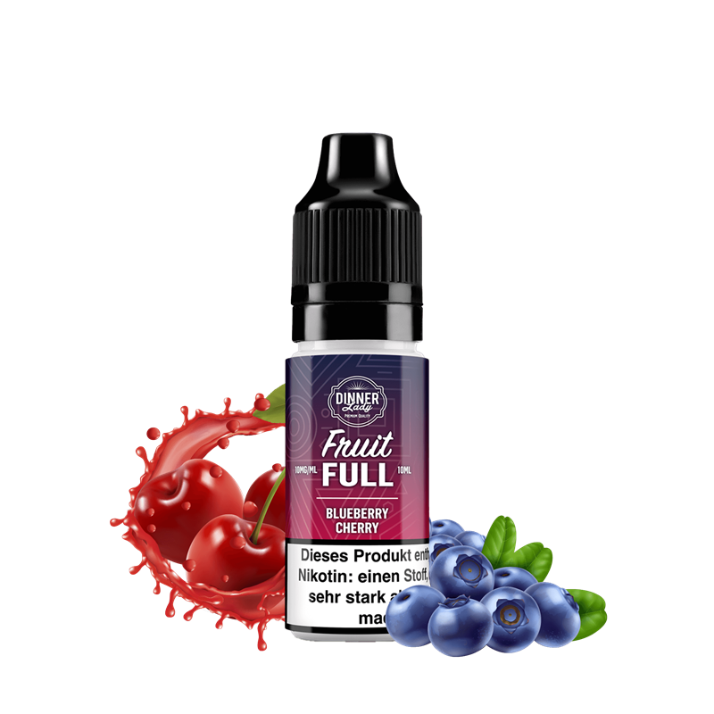 Dinner Lady Fruit Full - Blueberry Cherry - 10 mlNikotinsalz Liquid