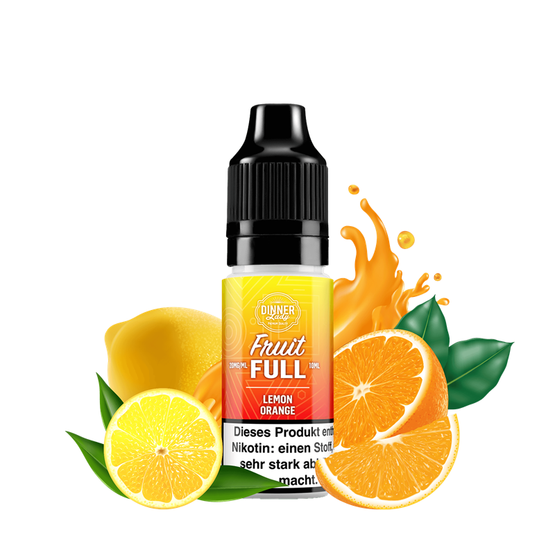 Dinner Lady Fruit Full - Lemon Orange - 10 ml Nikotinsalz Liquid