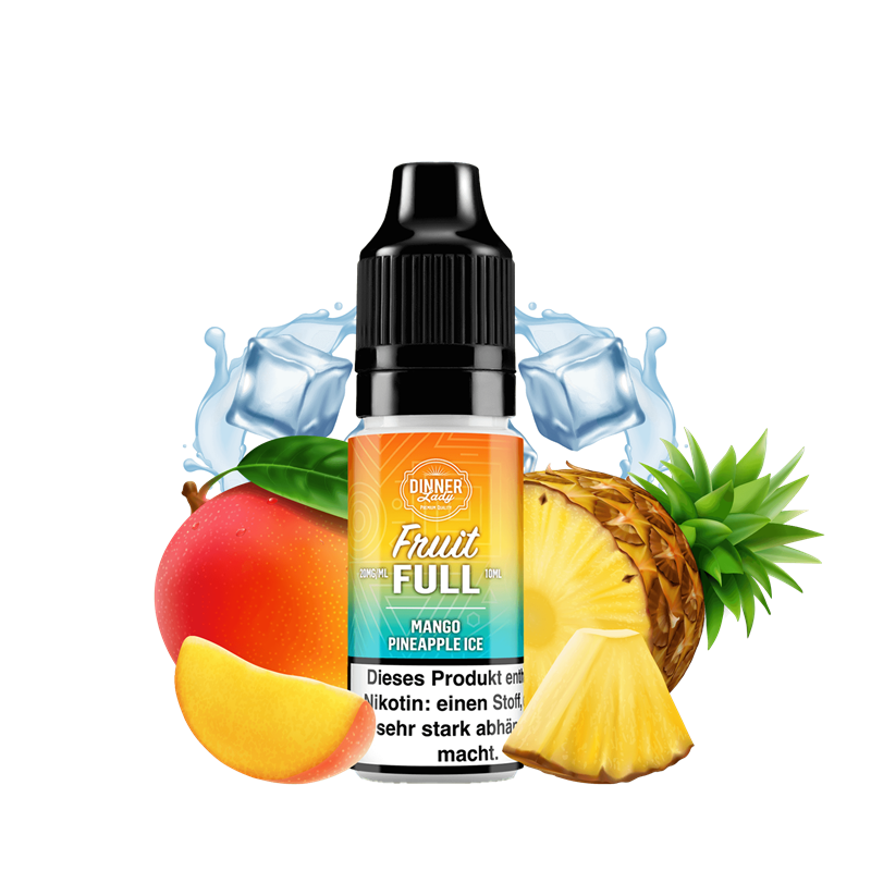 Dinner Lady Fruit Full - Mango Pineapple Ice - 10ml Nikotinsalz Liquid