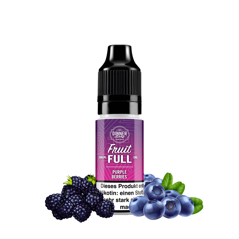 Dinner Lady Fruit Full - Purple Berries - 10 ml Nikotinsalz Liquid