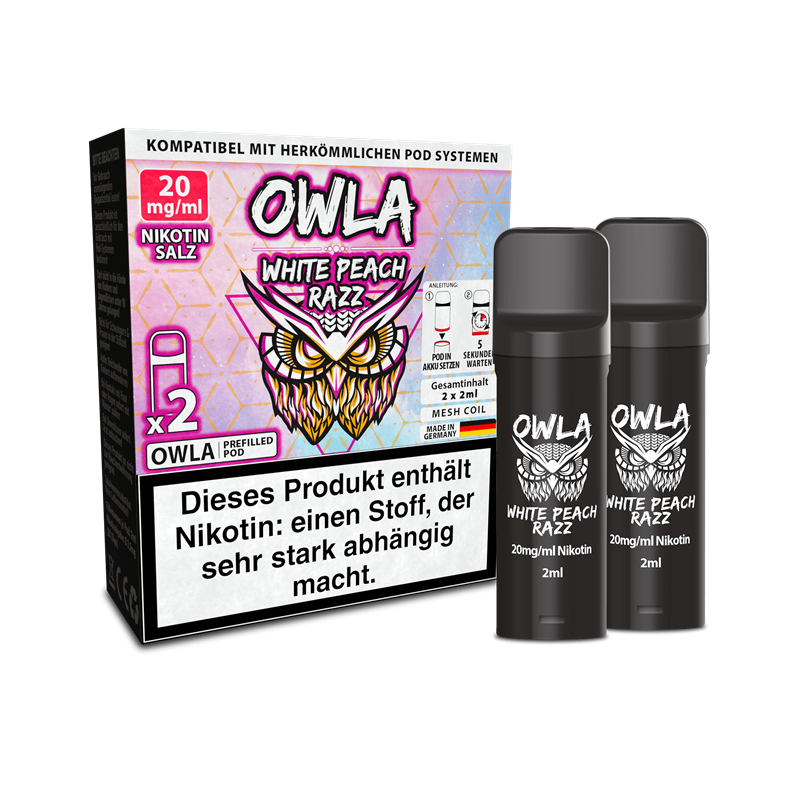 OWL - OWLA - White Peach Razz Pod - 2er Pack