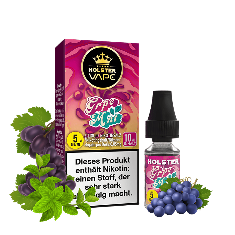 Holster Vape - Grpe Mnt - 10 ml Nikotinsalz Liquid